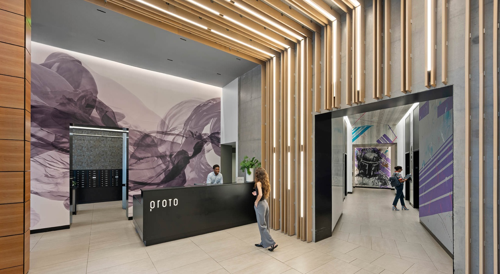 Lobby concierge desk